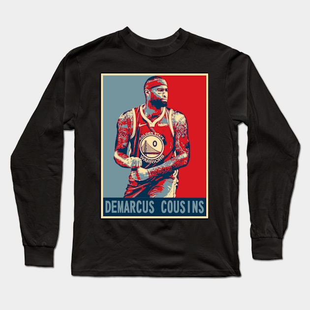 DeMarcus Cousins Long Sleeve T-Shirt by today.i.am.sad